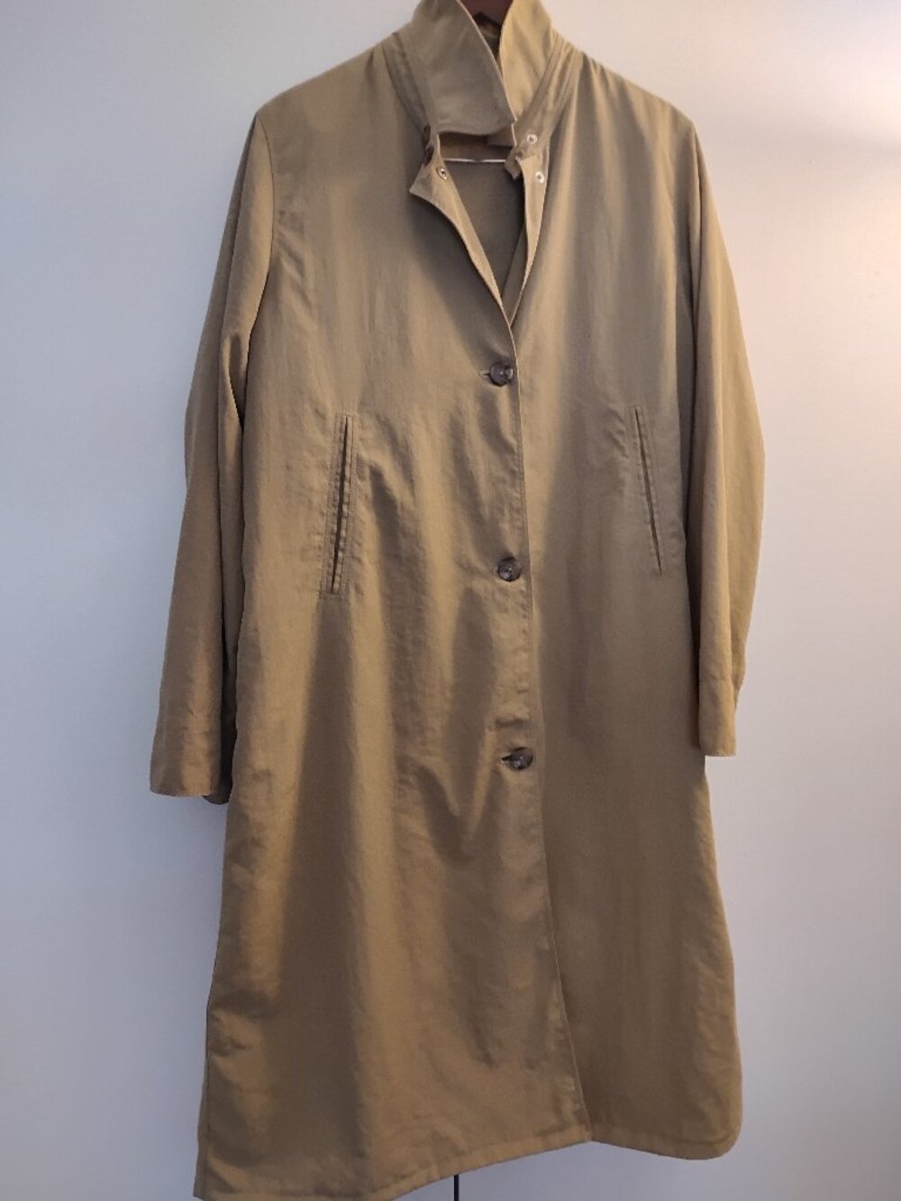 Vintage Max Mara Trench Coat, Made in Italy — Altered Length, AS-IS Description